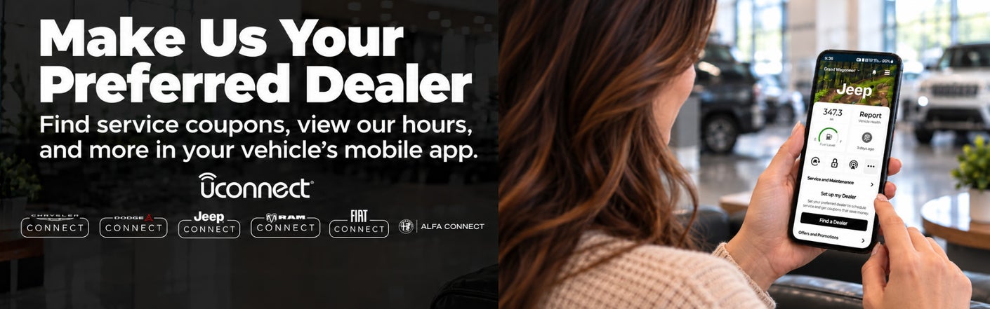uconnect® make us your preferred dealer | Austin Chrysler Dodge Jeep Ram in Austin MN