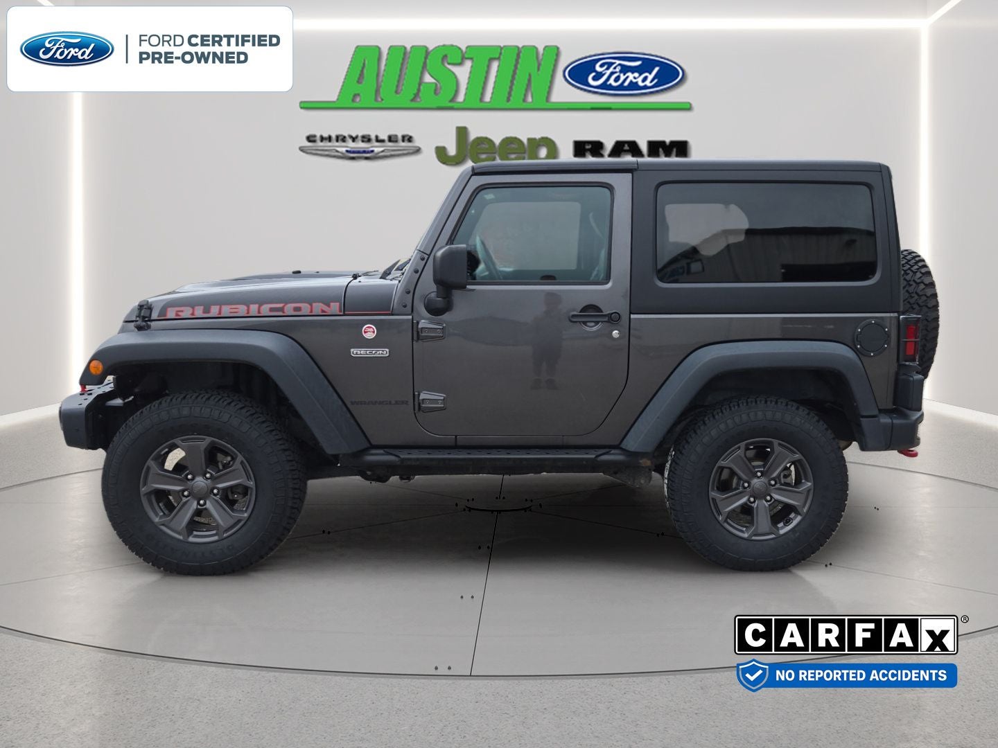 Certified 2017 Jeep Wrangler Rubicon with VIN 1C4HJWCG2HL620516 for sale in Austin, Minnesota