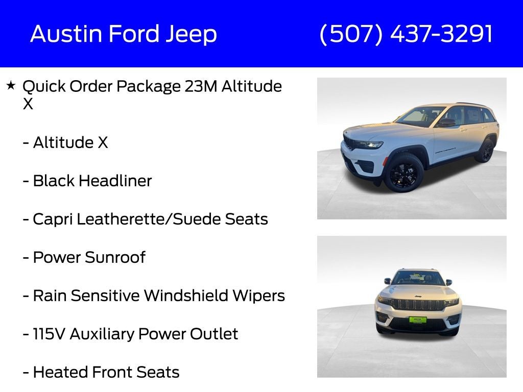 2025 Jeep Grand Cherokee GRAND CHEROKEE ALTITUDE X 4X4