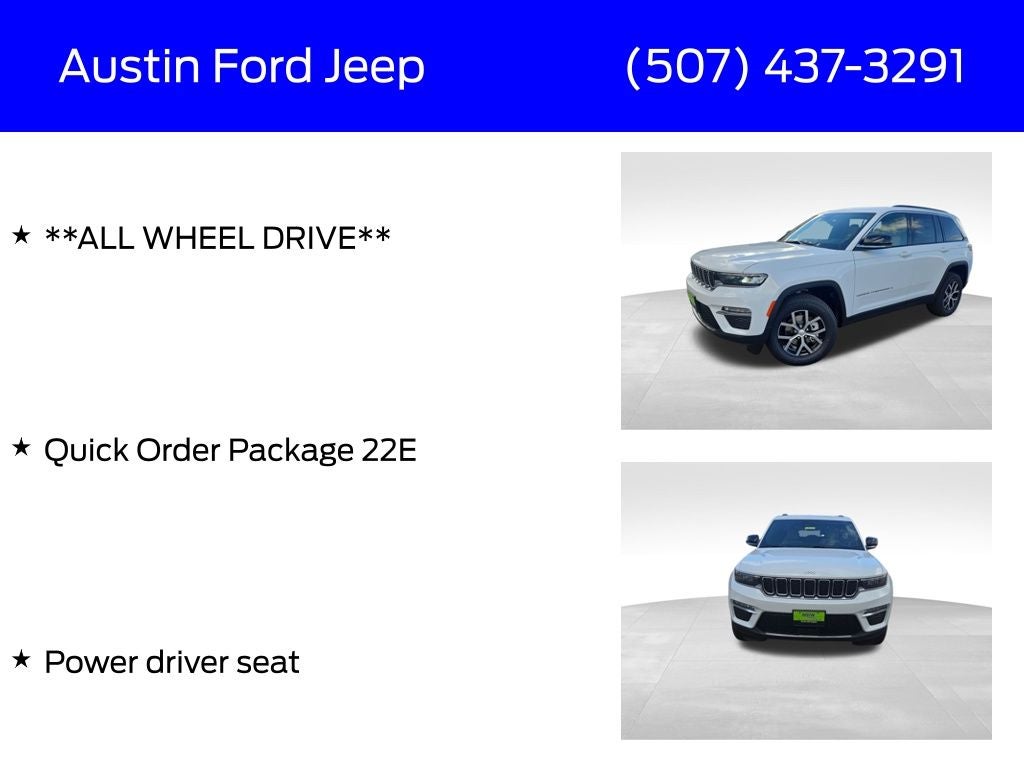 2025 Jeep Grand Cherokee GRAND CHEROKEE LIMITED 4X4