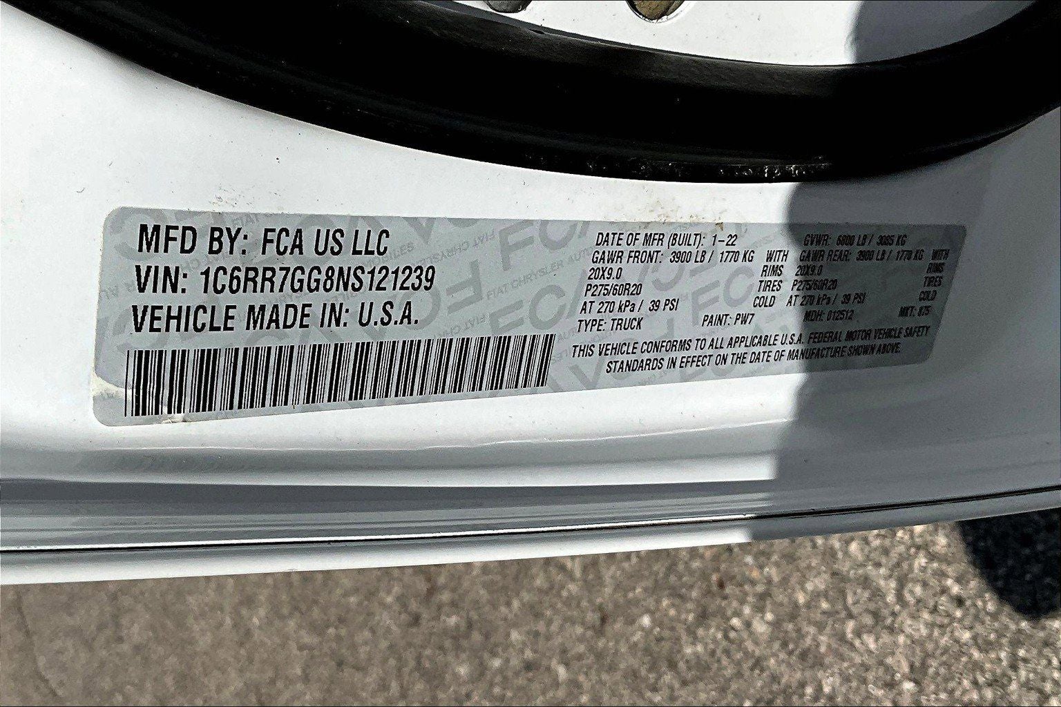2022 RAM 1500 Classic Warlock Quad Cab 4x4 6'4' Box