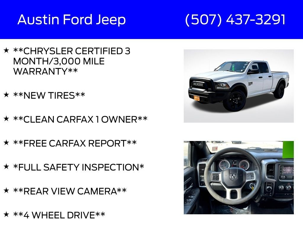 2022 RAM 1500 Classic Warlock Quad Cab 4x4 6'4' Box