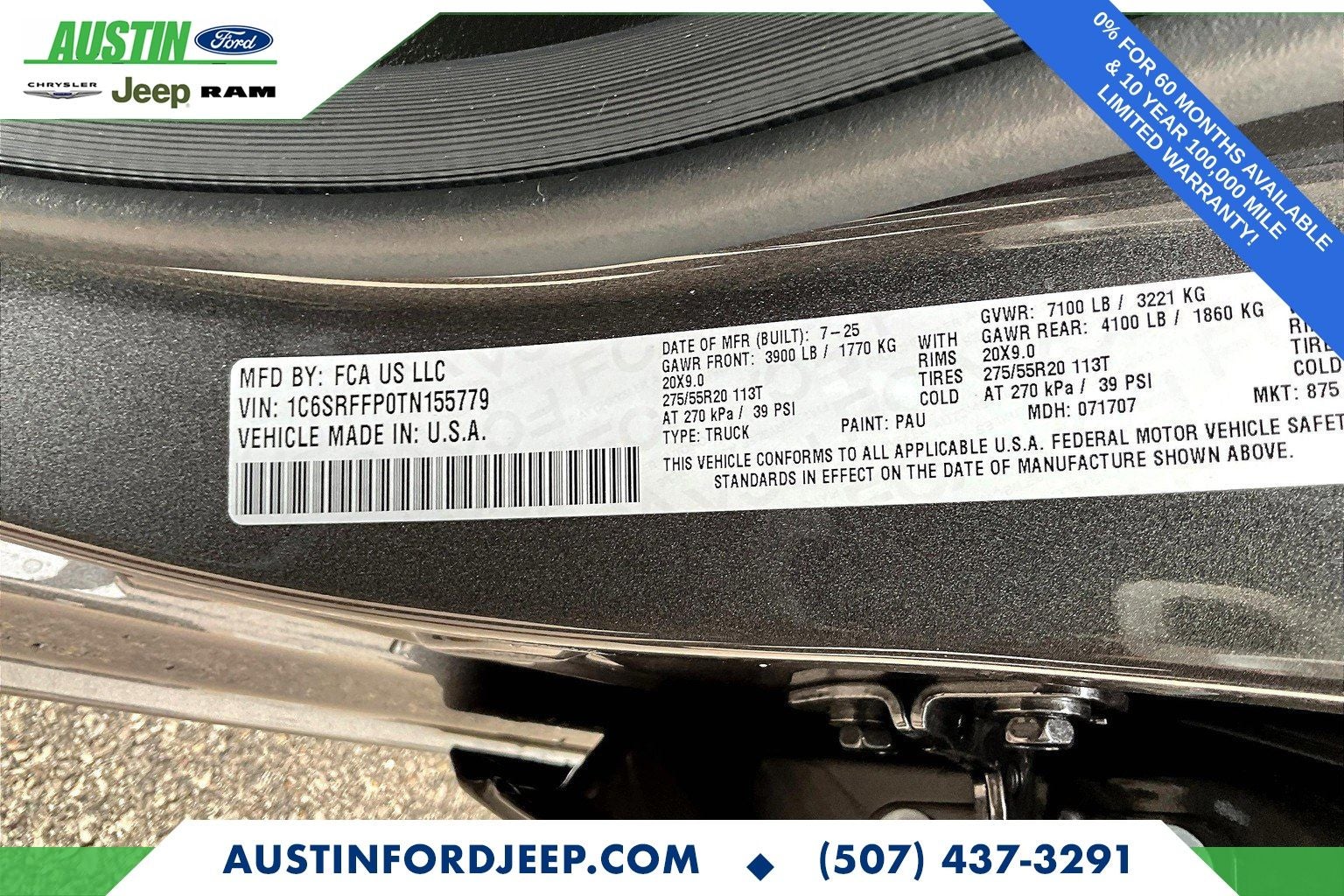 2026 RAM Ram 1500 RAM 1500 BIG HORN CREW CAB 4X4 5'7' BOX