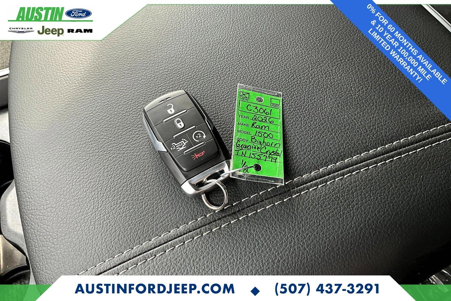 2026 RAM Ram 1500 RAM 1500 BIG HORN CREW CAB 4X4 5'7' BOX