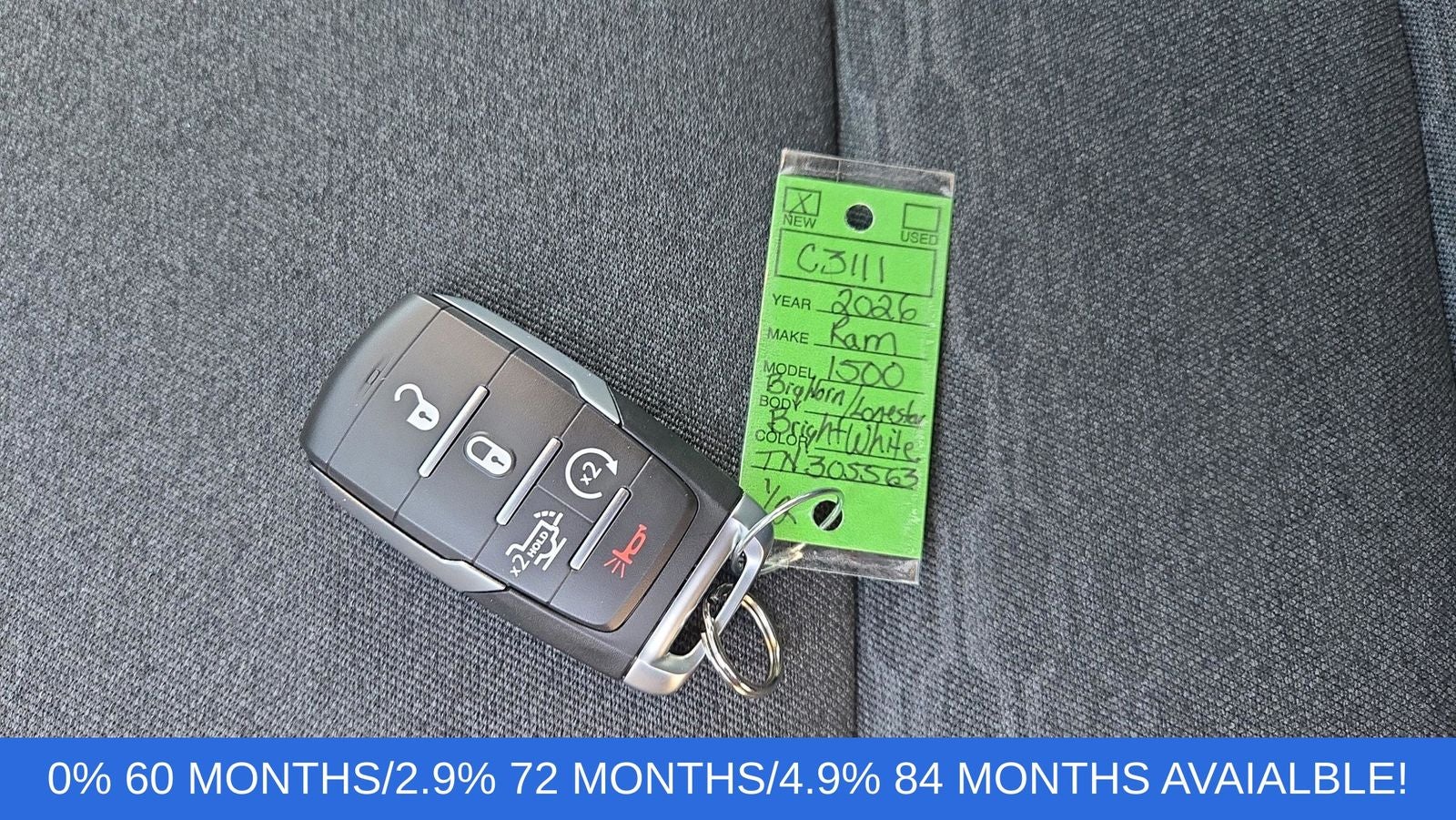 2026 RAM Ram 1500 RAM 1500 BIG HORN CREW CAB 4X4 5'7' BOX