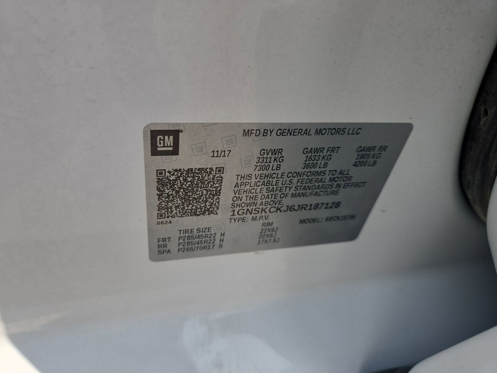 2018 Chevrolet Tahoe Premier