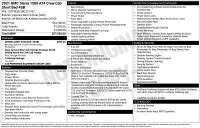 2021 GMC Sierra 1500 4WD Crew Cab Short Box AT4