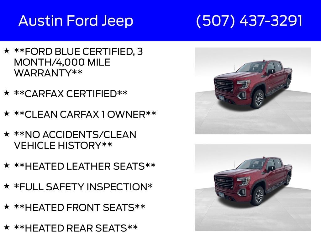 2021 GMC Sierra 1500 4WD Crew Cab Short Box AT4