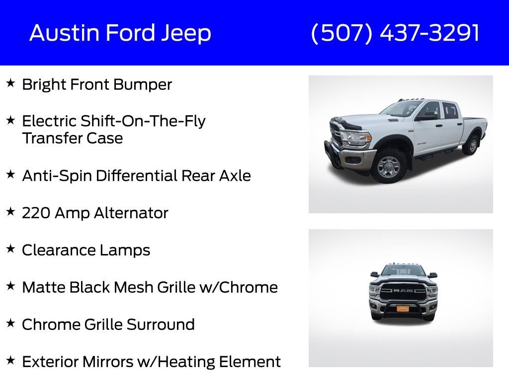 2020 RAM 2500 Tradesman Crew Cab 4X4 6'4' Box