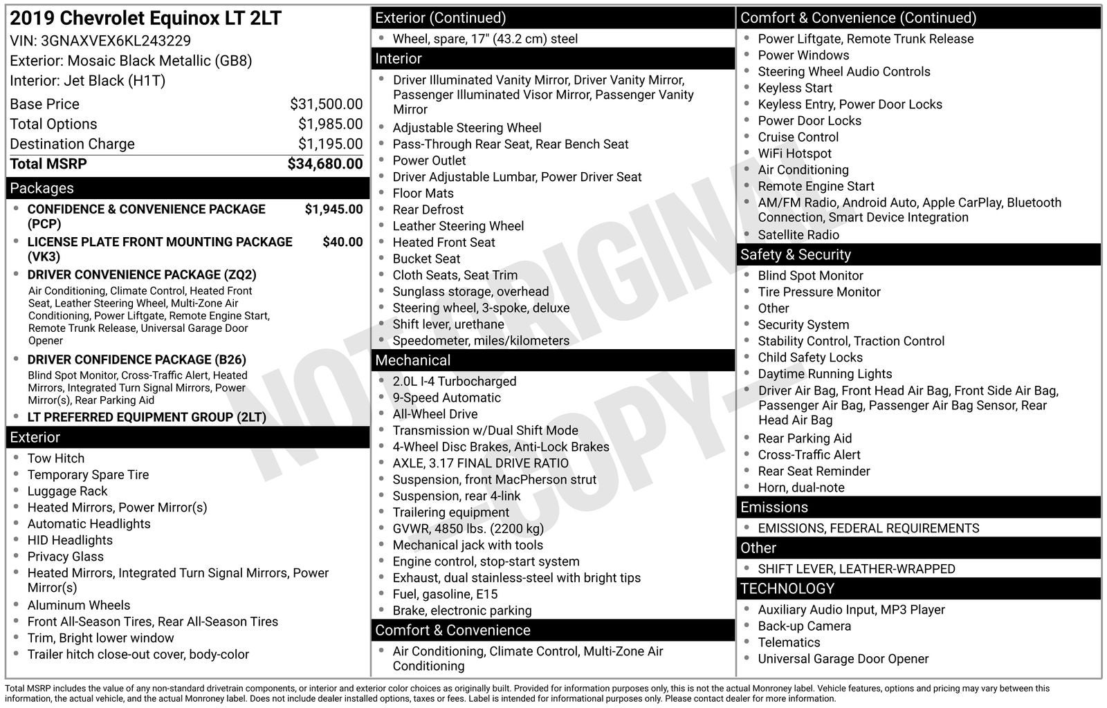 2019 Chevrolet Equinox LT