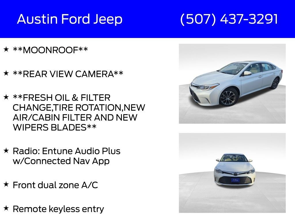 2018 Toyota Avalon Base