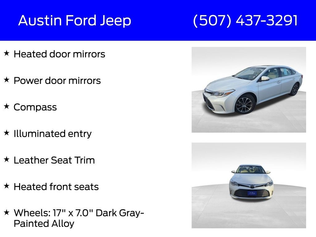 2018 Toyota Avalon Base